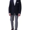 Henry Sartorial London Notch Lapel High Twist Travel Blazer Indigo 2 Henry Sartorial London Notch Lapel High Twist Travel Blazer Indigo -Cambridge Clothing shop 883572760 883531000 1 720x928