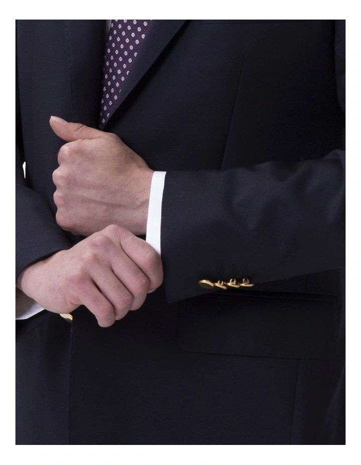 Henry Sartorial Milan Notch Lapel Zegna Travel Fabric SB2B Blazer Navy 7 Henry Sartorial Milan Notch Lapel Zegna Travel Fabric SB2B Blazer Navy - Image 5