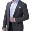 Henry Sartorial Reda Atto Jacket Grey Check -Cambridge Clothing shop 883575190 883559710 1 720x928
