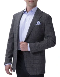 Henry Sartorial Reda Atto Jacket Grey Check