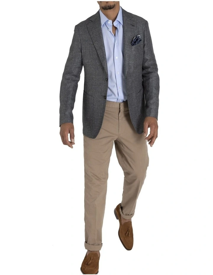 Henry Sartorial Reda Linen Blaze Short Grey 4 Henry Sartorial Reda Linen Blaze Short Grey - Image 2