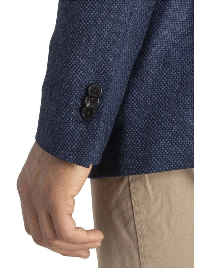 Henry Sartorial Timeless Jacket Long Blue/Black 5 Henry Sartorial Timeless Jacket Long Blue/Black - Image 3