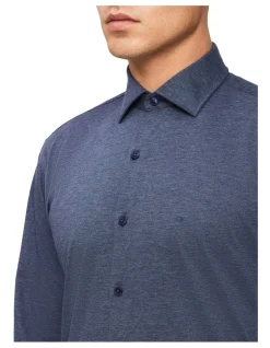Calvin Klein Slim Long Sleeve Business Shirt Dark Blue 8 Calvin Klein Slim Long Sleeve Business Shirt Dark Blue -Cambridge Clothing shop 886748770 3 720x928