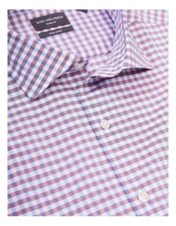 Van Heusen Slim Long Sleeve 2 Colour Small Check Long Sleeve Shirt -Cambridge Clothing shop 887081950 4 720x928