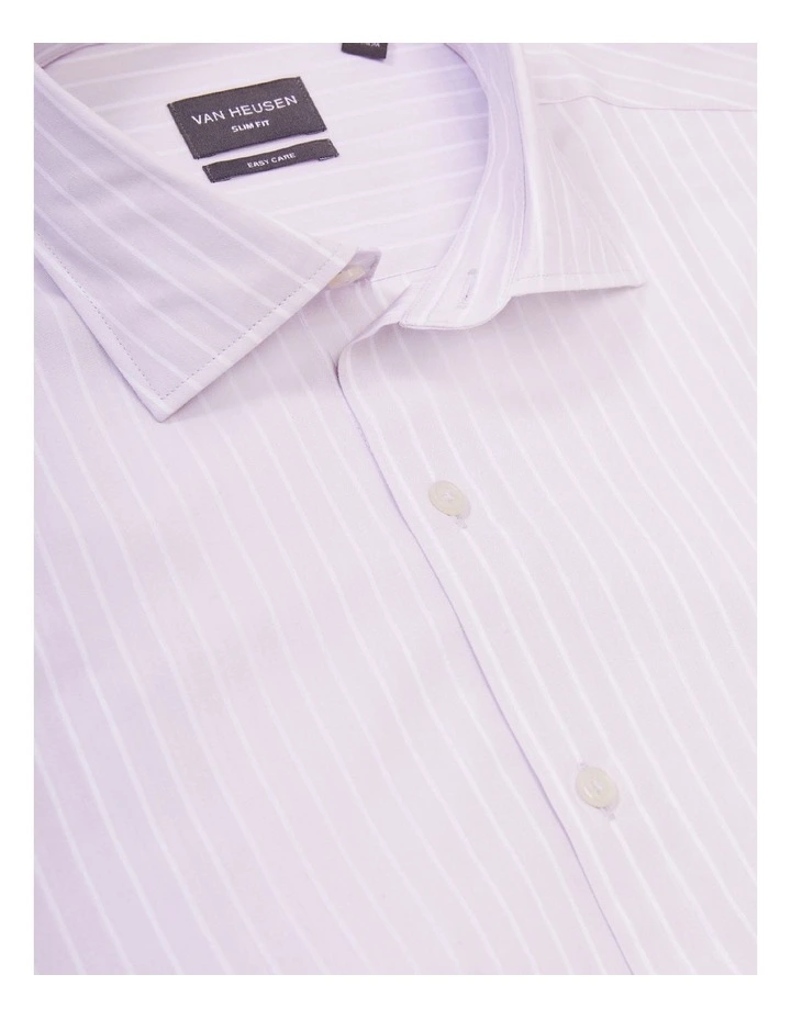Van Heusen Slim Long Sleeve Wide Stripe Business Shirt Purist Lilac 6 Van Heusen Slim Long Sleeve Wide Stripe Business Shirt Purist Lilac - Image 4