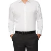 Van Heusen Black Label Tailored Long Sleeve Plain Twill Business Shirt White -Cambridge Clothing shop 887082130 1 720x928