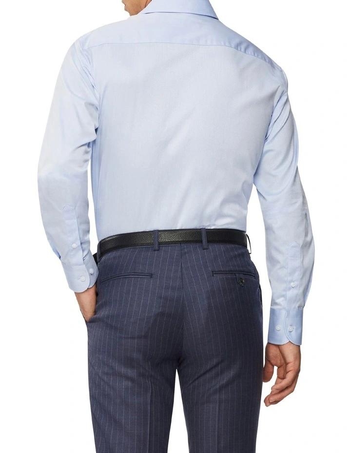 Van Heusen Black Label Tailored Long Sleeve Plain Dobby Business Shirt Sky 4 Van Heusen Black Label Tailored Long Sleeve Plain Dobby Business Shirt Sky - Image 2