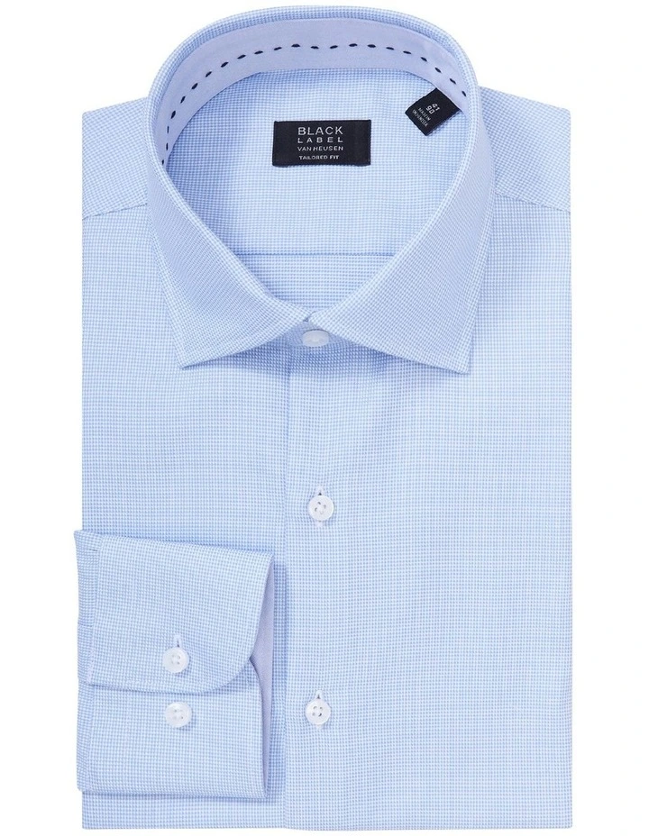 Van Heusen Black Label Tailored Long Sleeve Plain Dobby Business Shirt Sky 5 Van Heusen Black Label Tailored Long Sleeve Plain Dobby Business Shirt Sky - Image 3