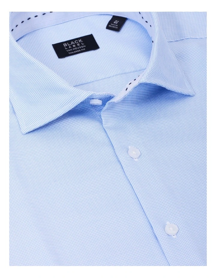 Van Heusen Black Label Tailored Long Sleeve Plain Dobby Business Shirt Sky 6 Van Heusen Black Label Tailored Long Sleeve Plain Dobby Business Shirt Sky - Image 4