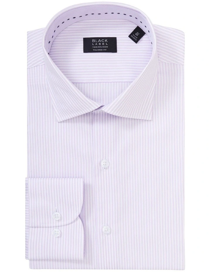 Van Heusen Black Label Tailored Long Sleeve Mid Stripe Business Shirt Lilac 5 Van Heusen Black Label Tailored Long Sleeve Mid Stripe Business Shirt Lilac - Image 3