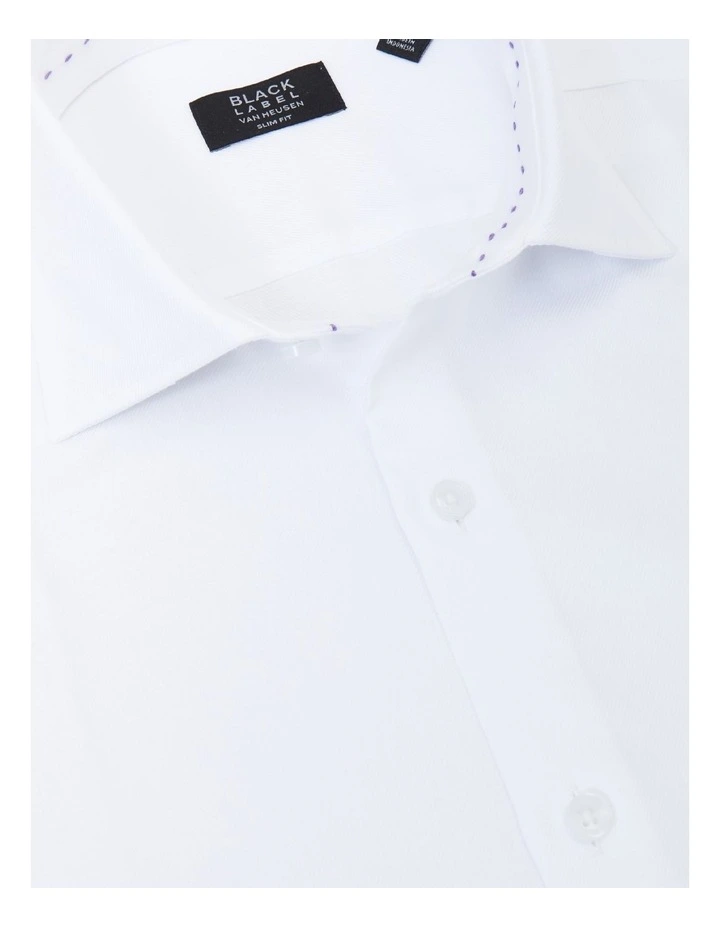 Van Heusen Black Label Slim Long Sleeve Plain Jumbo Twill Business Shirt White 4 Van Heusen Black Label Slim Long Sleeve Plain Jumbo Twill Business Shirt White - Image 2