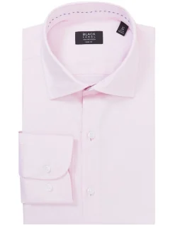 Van Heusen Black Label Slim Long Sleeve Plain Jumbo Twill Business Shirt Dusty Pink -Cambridge Clothing shop 887083660 4 720x928