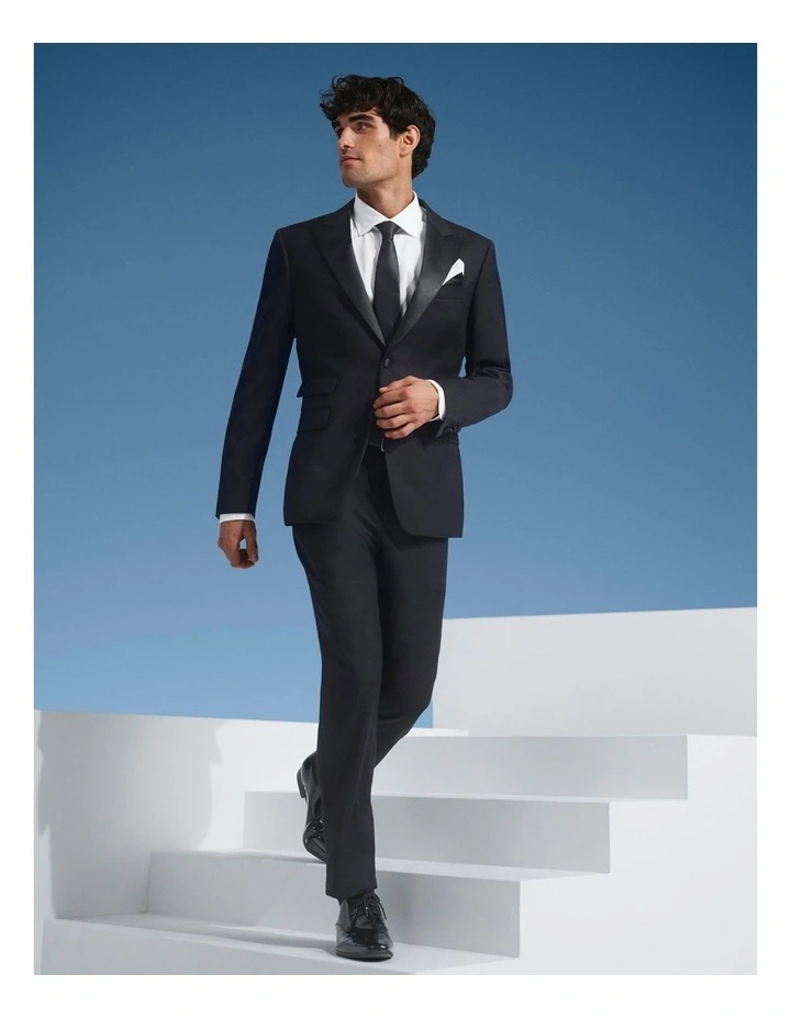 Van Heusen Black Label Slim Dinner Suit Jacket Black 4 Van Heusen Black Label Slim Dinner Suit Jacket Black - Image 2