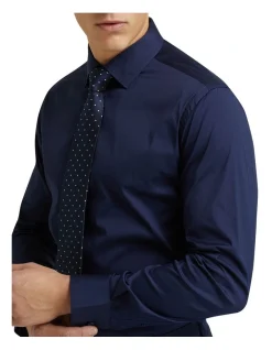 Oxford Navy Stretch Travel Shirt In Navy 12 Oxford Navy Stretch Travel Shirt In Navy -Cambridge Clothing shop 890751430 4 720x928