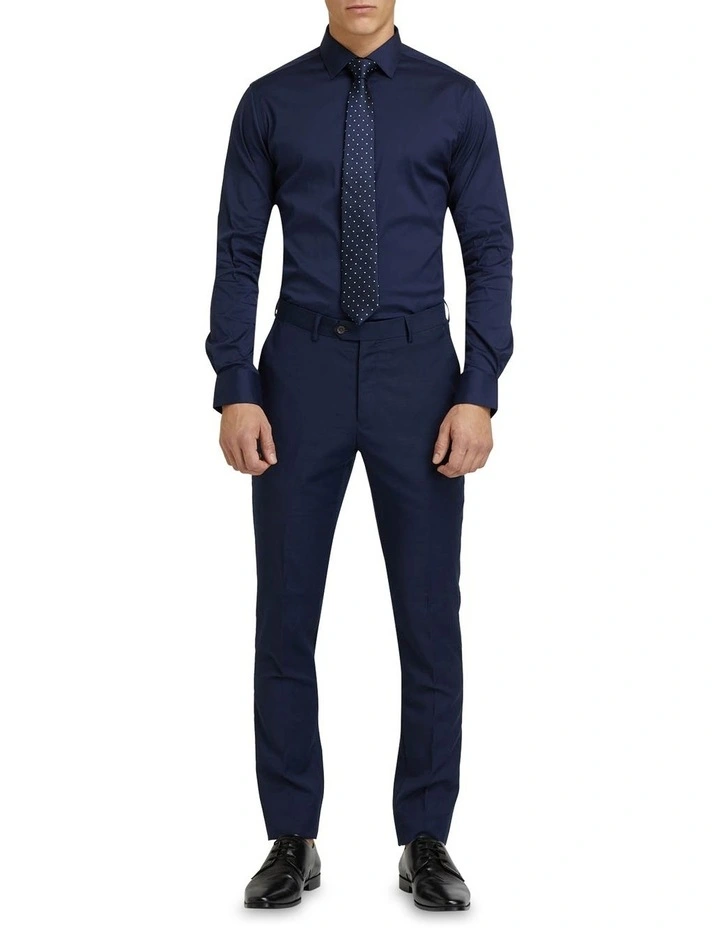 Oxford Navy Stretch Travel Shirt In Navy 7 Oxford Navy Stretch Travel Shirt In Navy - Image 5