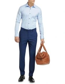 Oxford Stretch Travel Shirt In Blue -Cambridge Clothing shop 890751520 5 720x928