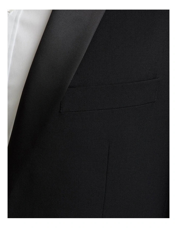 Oxford Peak Lapel Dinner Suit Jacket Black 8 Oxford Peak Lapel Dinner Suit Jacket Black - Image 6