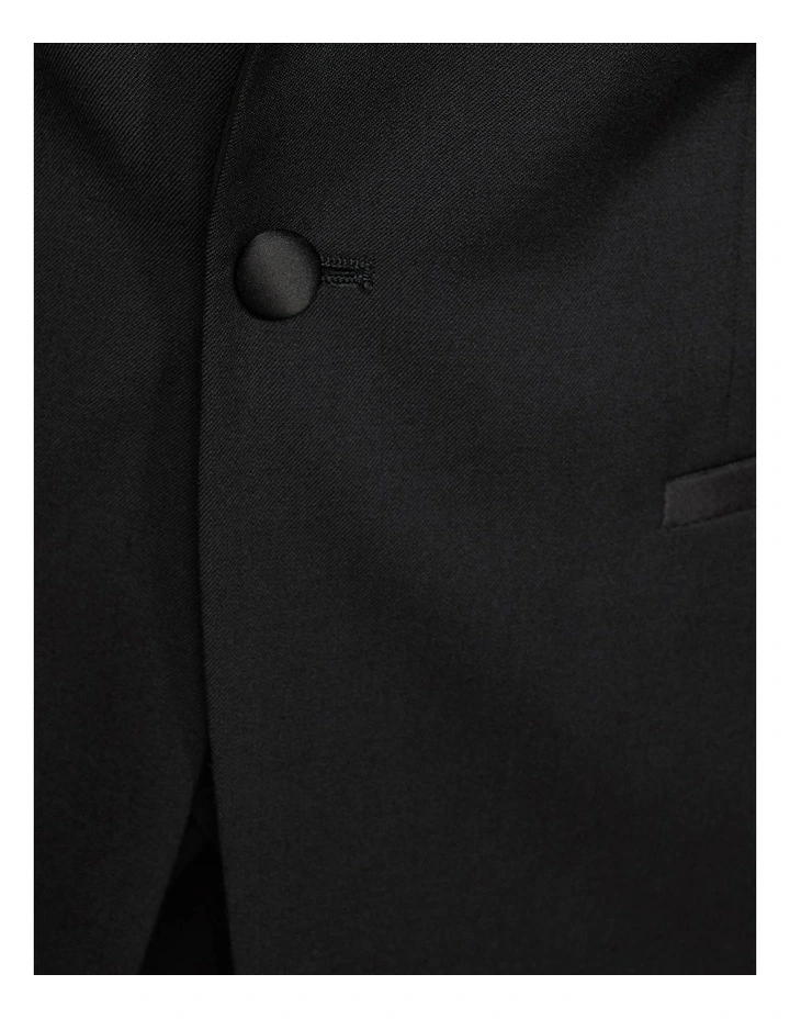 Oxford Dinner Suit Jacket With Shawl Neck In Black 7 Oxford Dinner Suit Jacket With Shawl Neck In Black - Image 6