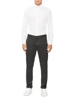 Calvin Klein Slim Long Sleeve Knitted Business Shirt White 9 Calvin Klein Slim Long Sleeve Knitted Business Shirt White -Cambridge Clothing shop 891854650 4 720x928