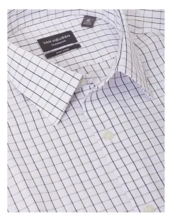 Van Heusen Classic Long Sleeve 2 Colour Check Business Shirt White 9 Van Heusen Classic Long Sleeve 2 Colour Check Business Shirt White -Cambridge Clothing shop 893806390 4 720x928