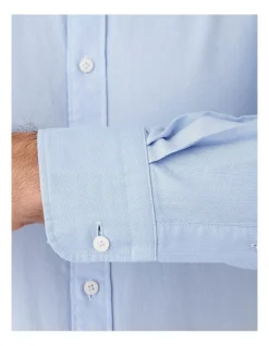 Cambridge Modern Fit Carlton Oxford Weave Long Sleeve Shirt Blue 9 Cambridge Modern Fit Carlton Oxford Weave Long Sleeve Shirt Blue -Cambridge Clothing shop 900657910 900635050 4 720x928