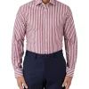 Dom Bagnato Tailored Fit Striped Giorgio Shirt Claret 2 Dom Bagnato Tailored Fit Striped Giorgio Shirt Claret -Cambridge Clothing shop 901257580 901244620 1 720x928