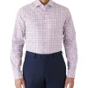 Dom Bagnato Tailored Fit Marcell Check Long Sleeve Shirt Pink 2 Dom Bagnato Tailored Fit Marcell Check Long Sleeve Shirt Pink -Cambridge Clothing shop 901258210 901253980 1 720x928