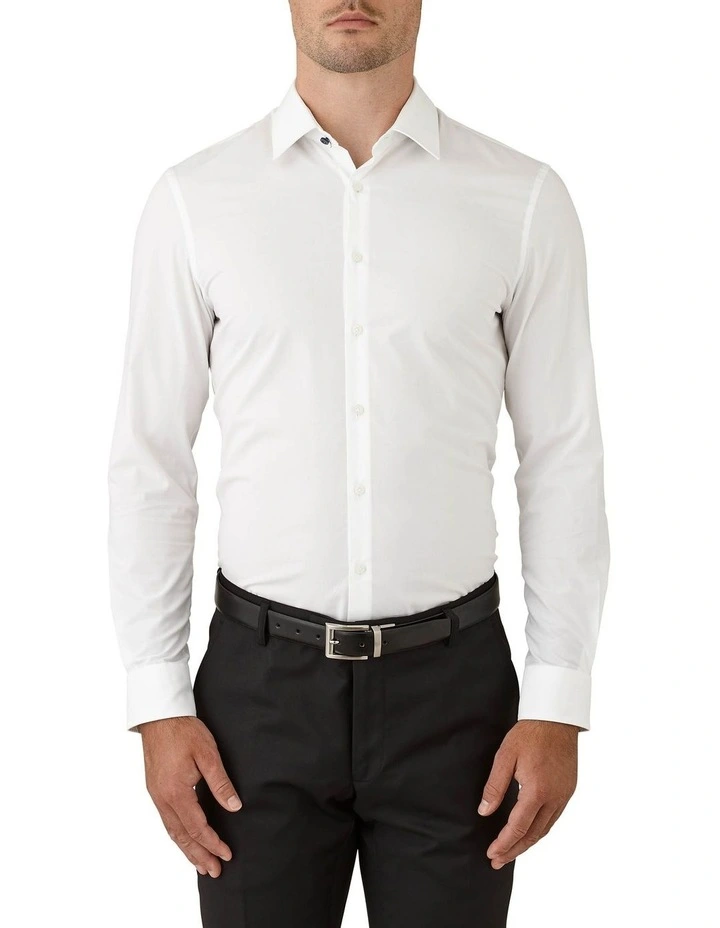Gibson Skinny Stretch Fit Hydro Long Sleeve Business Shirt White 3 Gibson Skinny Stretch Fit Hydro Long Sleeve Business Shirt White
