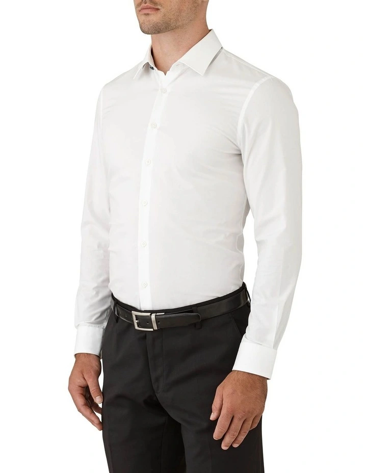 Gibson Skinny Stretch Fit Hydro Long Sleeve Business Shirt White 4 Gibson Skinny Stretch Fit Hydro Long Sleeve Business Shirt White - Image 2