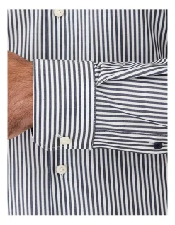 Gibson Slim Fit Motion Stripe Business Shirt Denim 9 Gibson Slim Fit Motion Stripe Business Shirt Denim -Cambridge Clothing shop 901493830 4 720x928