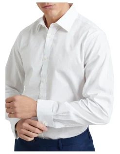 Oxford Beckton French Cuff Self Stripe Shirt In White 11 Oxford Beckton French Cuff Self Stripe Shirt In White -Cambridge Clothing shop 905321710 4 720x928