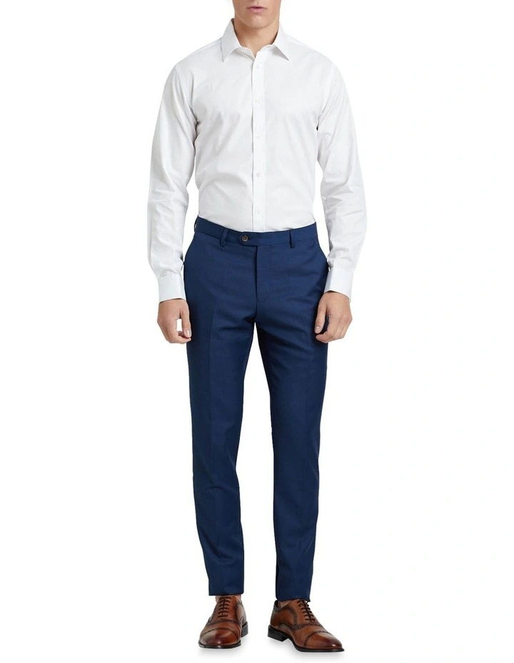 Oxford Beckton French Cuff Self Stripe Shirt In White 7 Oxford Beckton French Cuff Self Stripe Shirt In White - Image 5