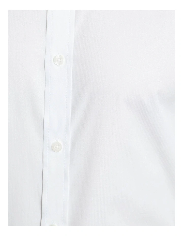 Oxford Beckton French Cuff Self Stripe Shirt In White 8 Oxford Beckton French Cuff Self Stripe Shirt In White - Image 6