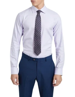 Oxford Beckton Dobby Shirt In Lilac