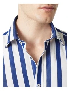 MJ Bale Beauchamp Shirt Navy -Cambridge Clothing shop 909071830 3 720x928