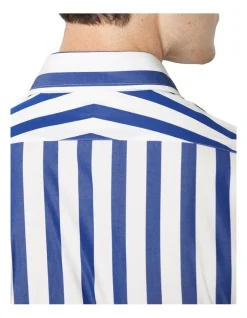 MJ Bale Beauchamp Shirt Navy -Cambridge Clothing shop 909071830 4 720x928