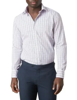 MJ Bale Cowper Shirt In Navy Pink -Cambridge Clothing shop 909075250 908972560 2 720x928