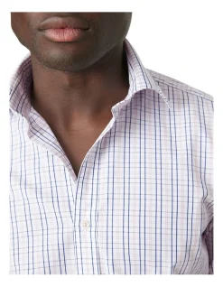 MJ Bale Cowper Shirt In Navy Pink -Cambridge Clothing shop 909075250 908972560 3 720x928