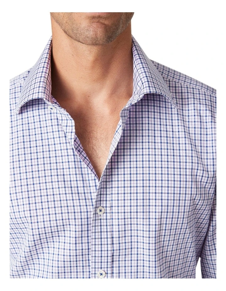 MJ Bale Hillingdon Gingham Shirt Navy Multi 5 MJ Bale Hillingdon Gingham Shirt Navy Multi - Image 3