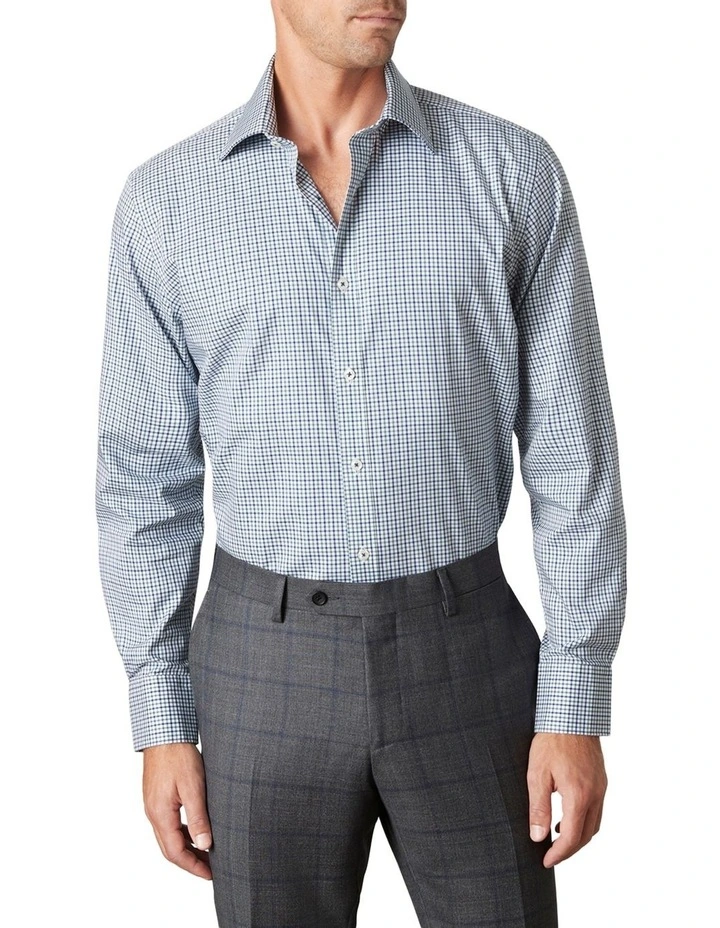 MJ Bale Ickenham Gingham Shirt Navy Multi 3 MJ Bale Ickenham Gingham Shirt Navy Multi