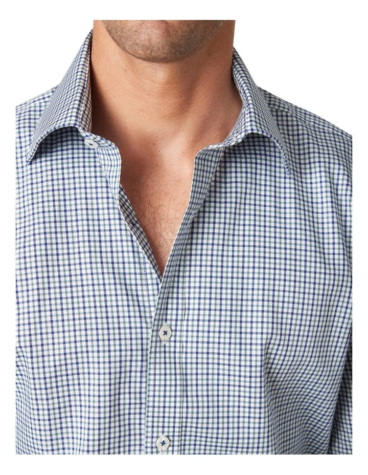 MJ Bale Ickenham Gingham Shirt Navy Multi 5 MJ Bale Ickenham Gingham Shirt Navy Multi - Image 3