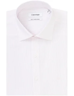 Calvin Klein Slim Long Sleeve Dobby Stripe Shirt In Pink 11 Calvin Klein Slim Long Sleeve Dobby Stripe Shirt In Pink -Cambridge Clothing shop 927759430 5 720x928