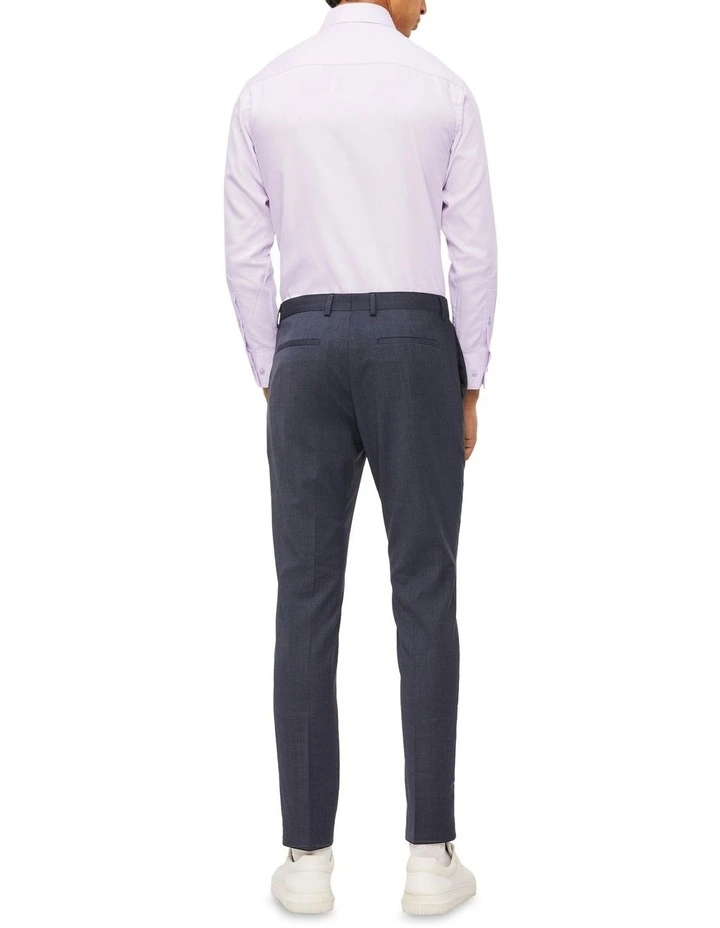 Calvin Klein Slim Long Sleeve Dobby Shirt In Purple 5 Calvin Klein Slim Long Sleeve Dobby Shirt In Purple - Image 3