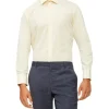 Calvin Klein Slim Long Sleeve Pinpoint Shirt In Yellow 1 Calvin Klein Slim Long Sleeve Pinpoint Shirt In Yellow -Cambridge Clothing shop 927760240 1 720x928