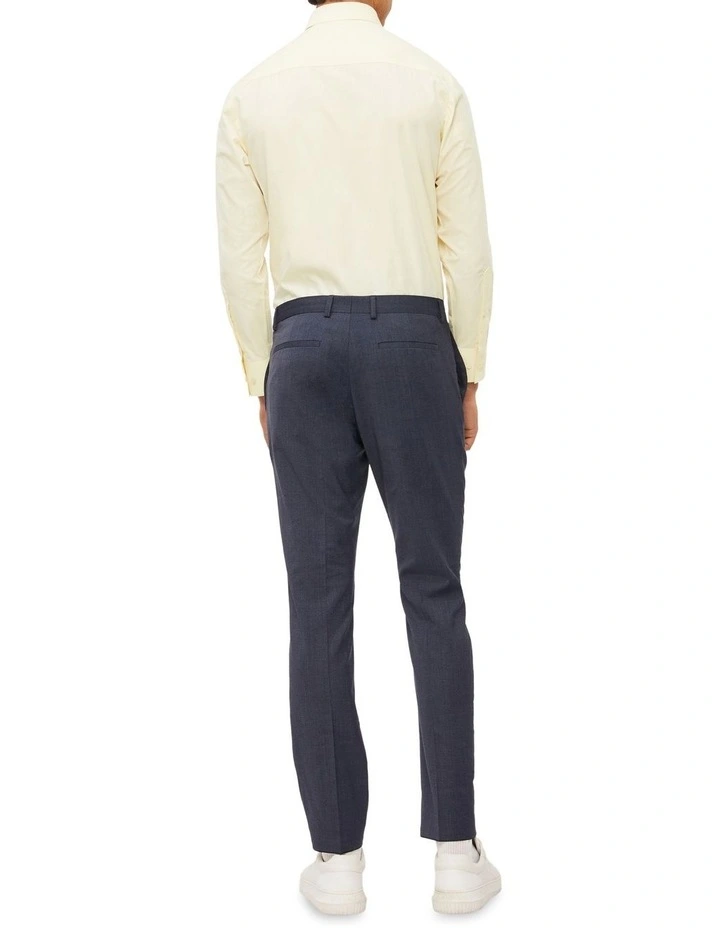 Calvin Klein Slim Long Sleeve Pinpoint Shirt In Yellow 5 Calvin Klein Slim Long Sleeve Pinpoint Shirt In Yellow - Image 3