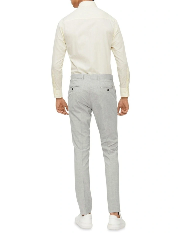 Calvin Klein Slim Long Sleeve Marle Check Shirt In Ecru 5 Calvin Klein Slim Long Sleeve Marle Check Shirt In Ecru - Image 3