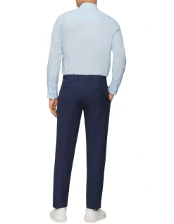 Calvin Klein Slim Long Sleeve Pinpoint Shirt In Blue 8 Calvin Klein Slim Long Sleeve Pinpoint Shirt In Blue -Cambridge Clothing shop 927760510 3 720x928