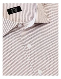 Van Heusen Black Label Tailored Long Sleeve Stripe Shirt In Brown 8 Van Heusen Black Label Tailored Long Sleeve Stripe Shirt In Brown -Cambridge Clothing shop 929029420 3 720x928