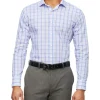 Van Heusen Black Label Slim Long Sleeve 2 Colour Check Shirt In Purple/Blue 2 Van Heusen Black Label Slim Long Sleeve 2 Colour Check Shirt In Purple/Blue -Cambridge Clothing shop 929030320 1 720x928