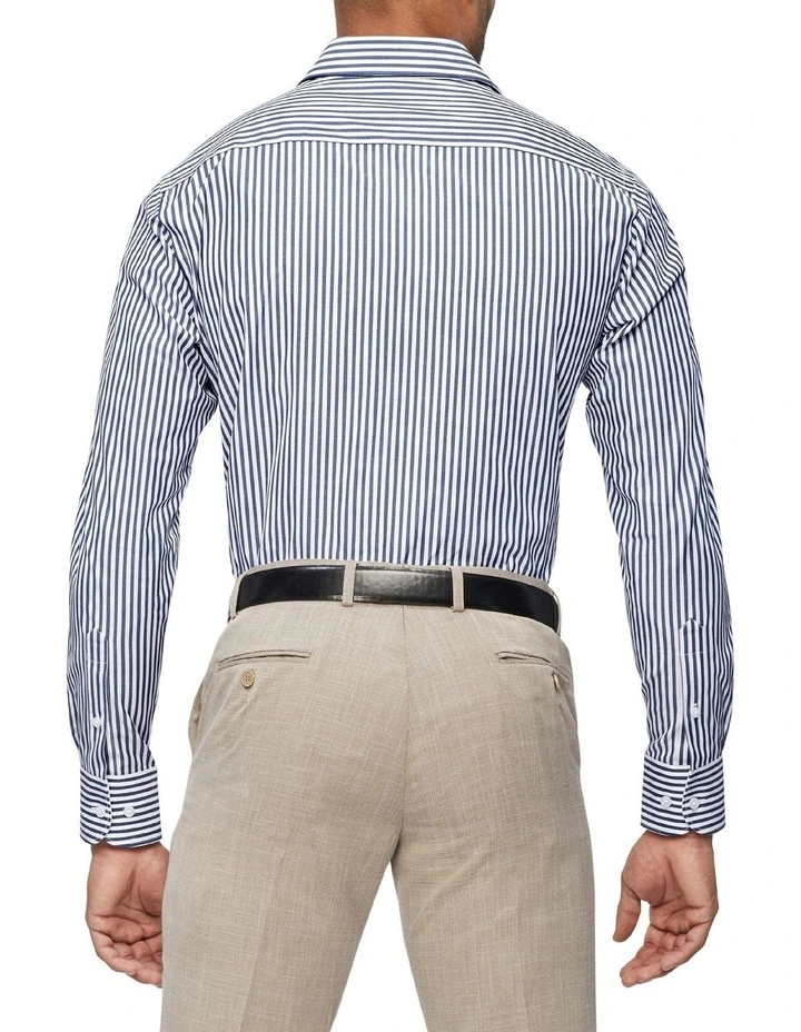 Van Heusen Black Label Tailored Long Sleeve Candy Stripe Shirt In Blue 4 Van Heusen Black Label Tailored Long Sleeve Candy Stripe Shirt In Blue - Image 2